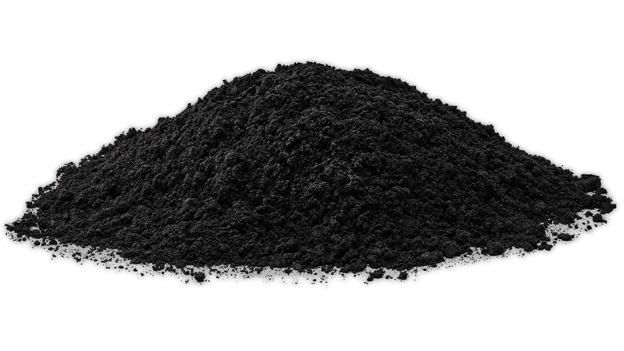 Carbón mineral molido